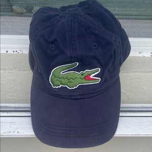 Lacoste Dark Blue Hat with Crocodile Logo